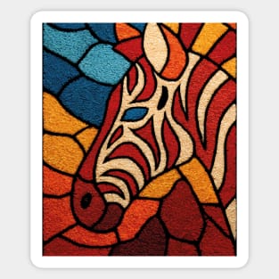 The Wild Stripe | A Stained Glass Tapestry Sticker